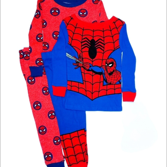 Spider-Man Boy's Superhero Pajamas , 4-Piece Pajama Set, Size 3T - Picture 2 of 4